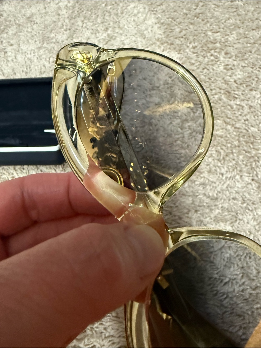 Givenchy Women's Sunglasses with Gold Frame - Picture 5 of 5